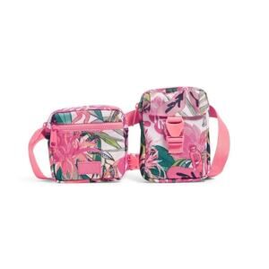 NWT Vera Bradley ReActive Belt Bag Sling Rain Forst Canopy Coral Pattern New